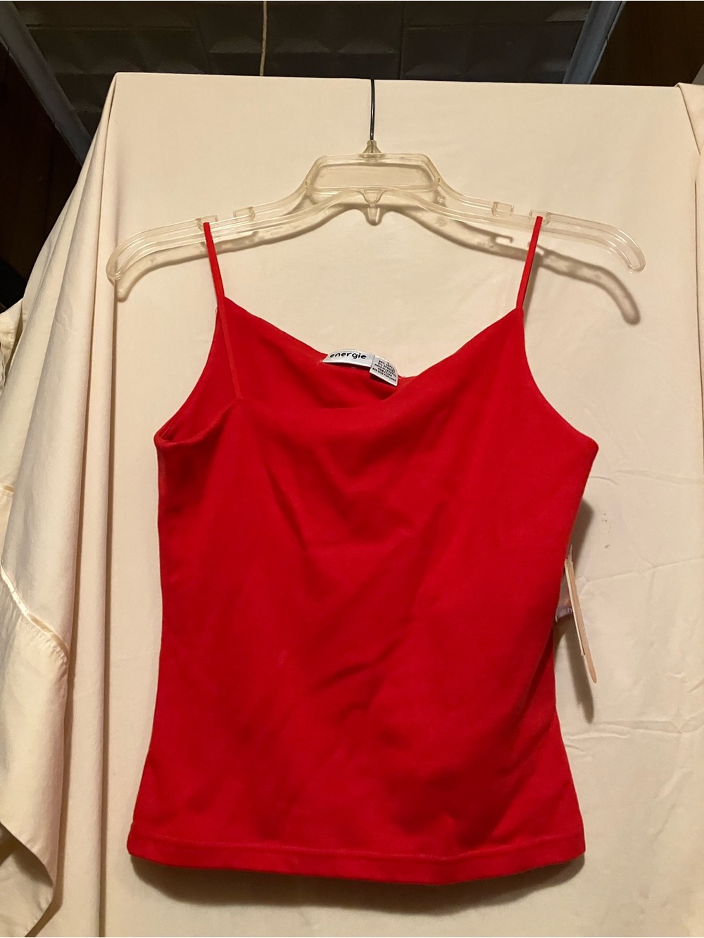 Energie Red Spaghetti Strap Cami